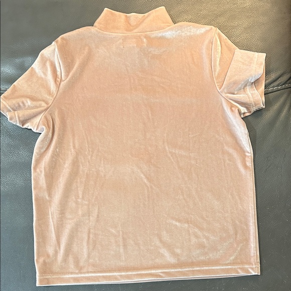 Madewell Velvet Turtleneck Top - Cream, size XS - Picture 4 of 4